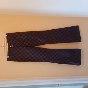 Alice + Olivia Polka Dot Flare Leg Pants